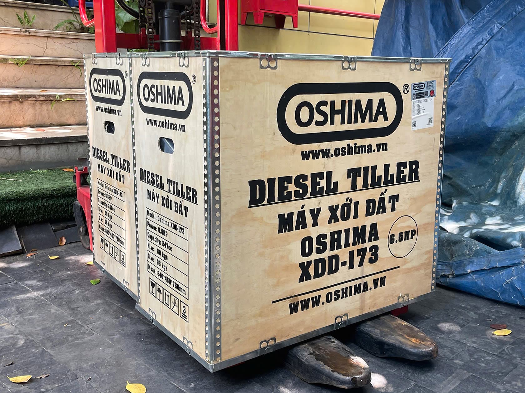 Máy Xới Đất Chạy Dầu 6.5HP Oshima XDD-173 Chính Hãng | Giá Tốt Tại Điện Máy Tấn Lụa - Góc nhìn 12